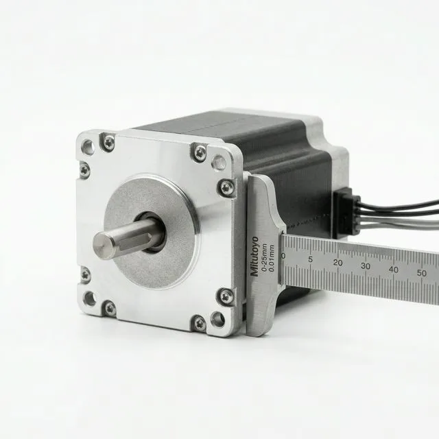 Medición de dimensiones de motor paso a paso NEMA 23